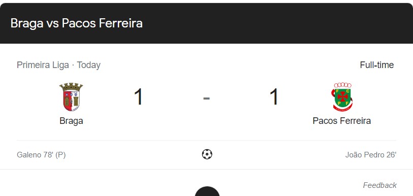 Trực tiếp Sporting Braga vs Pacos Ferreira, 01h00 ngày 06/5 - Ảnh 1