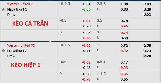 Soi kèo hiệp 1 Western United vs Macarthur, 14h05 ngày 19/4 - Ảnh 1