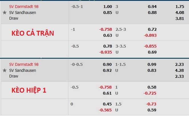 Nhận định soi kèo Darmstadt vs Sandhausen, 23h30 ngày 22/7 - Ảnh 1