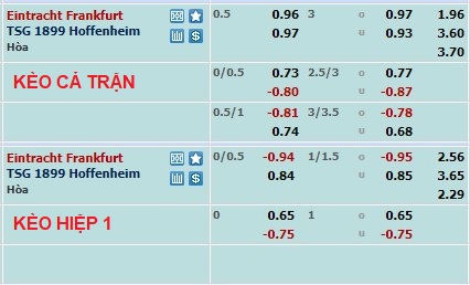 Nhận định soi kèo Eintracht Frankfurt vs Hoffenheim, 2h30 ngày 10/11 - Ảnh 1