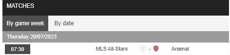 Nhận định, soi kèo MLS All-Stars vs Arsenal, 7h30 ngày 20/7 - Ảnh 1