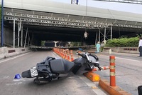 Sập giàn giáo hầm Thủ Thiêm khiến giao thông TPHCM tê liệt