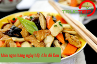 Món ngon hàng ngày: Tưởng thanh đạm mà thơm miệng vô cùng với thịt nạc xào nấm hương